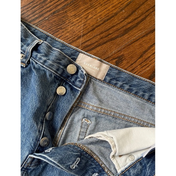 Everlane The Cheeky Jean Cut-Off Button-Fly Denim Shorts - Picture 4 of 6